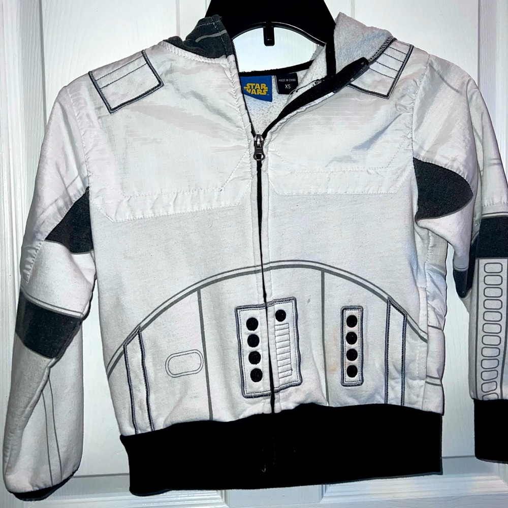 Star Wars Jedi Boys 5T Zip-Up Jacket with Masked Hoodie